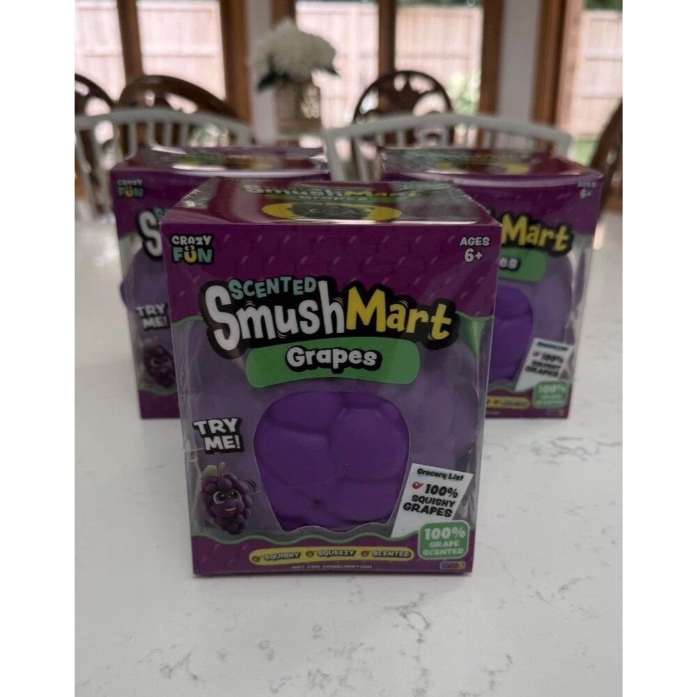 Viral SmushMart Grape Squishy Scented Squeezy Toy FAST SHIPPING